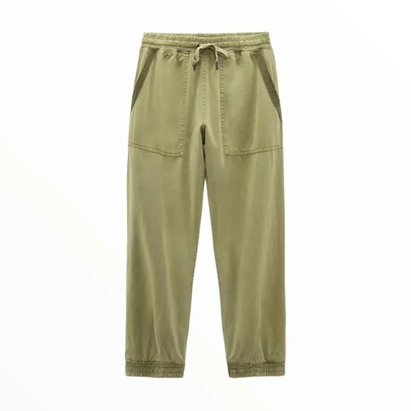 ZARA | Khaki | JOGGING PANTS WITH POCKETS - Picture 2 of 12